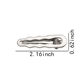 Silver Alligator Hair Clips Y2k Metal Clips for Hair Alligator Barrettes Duck Billed No Bend Hair Clips for Women Girls No Crease Hair Pins Hairpins Hairclips 10 PC Minimalist Hair Accessories