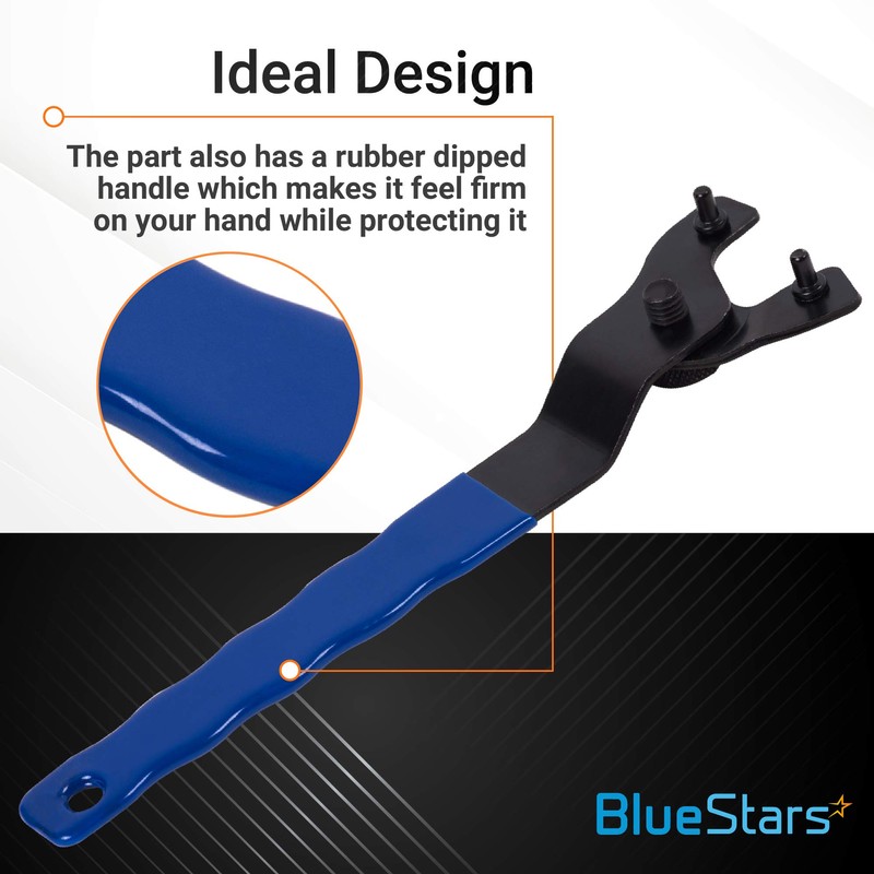 BlueStars Upgraded SEWA20 Grinder Wrench Universal Adjustable Spanner ​Lock-nut Grinder