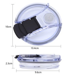 YILANJIN Tumbler Lid Replacements, 2 PCS 40oz Tumbler Cup Lids Replacement, Spill Proof Splash Resistant Lids Cover, No Leakage Tumbler Cup Lids for Cup Accessories, Stainless Steel Tumbler Travel Cup