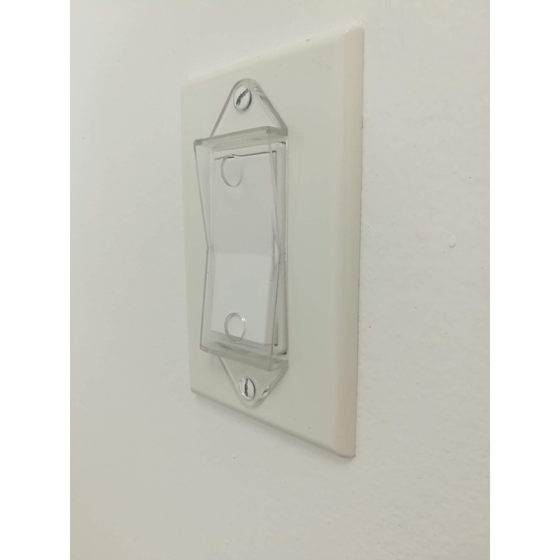 Clear Rocker Switch Plate Cover Guard 4 Pack - Keeps