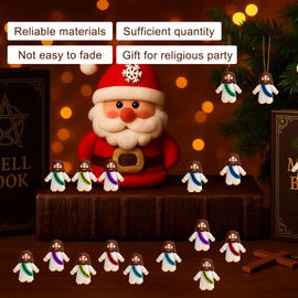 Pack of 30 Mini Jesus Figures, Jesus Toy, Christian Jesus Statue Toy, Jesus Ornaments Craft Set, Easter Decorations, Christening Gifts, Christ Savior for Religious Christmas, Thanksgiving