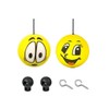luvilly2PCS Yellow Garage Smiling Face Ball for Parking, Parking Aids