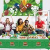 4 Pack Football Themed Tablecloths Disposable Plastic Football Table Cover