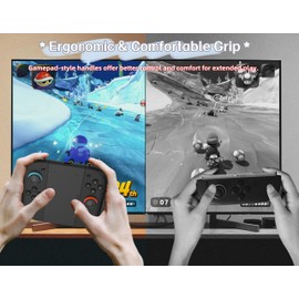 wigmoa UN-2 Charging Grip for Switch 2 Joy-Con Play and Charge Controller Holder Compatible with Switch 2 Console, Ergonomic Gamepad Accessory. (Black)