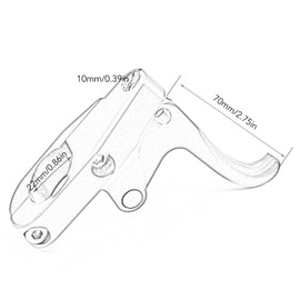 Finger Throttle,Finger Throttle Finger Throttle Short Clutch Lever Throttle Thumb Assembly Replacement ,Finger Throttle For Atv For (Gold)