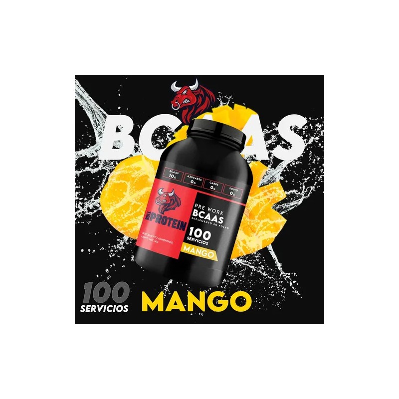 Aminoácidos Bcaas Bull Protein 1kg 100 Servicios Sabores