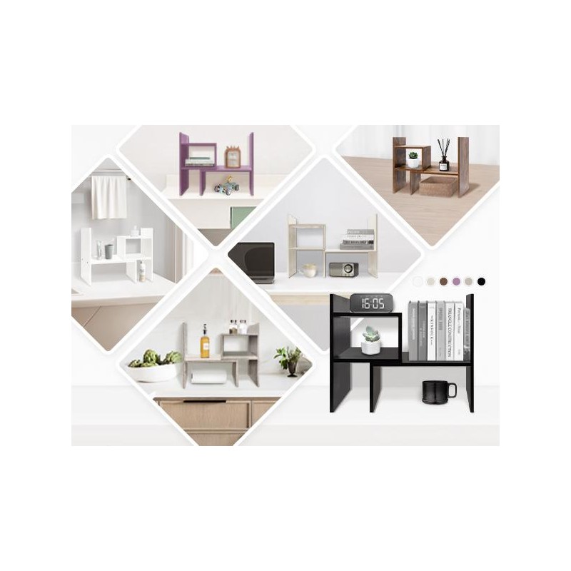 Jerry & Maggie - Desktop Organizer Office Storage Rack Adjustable