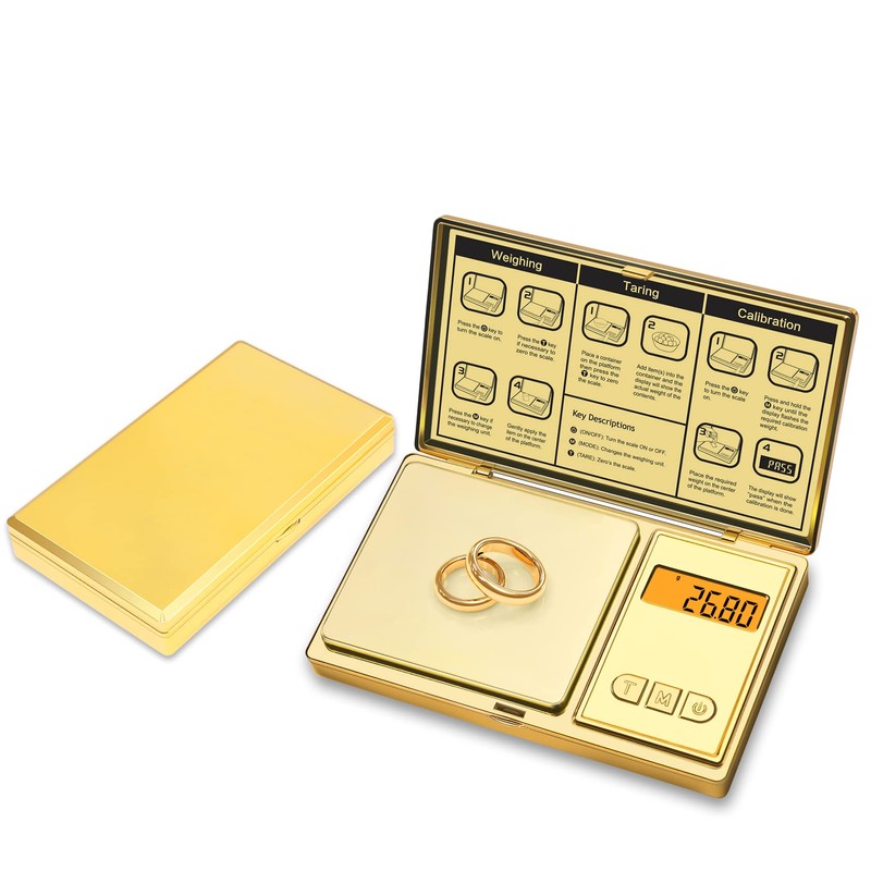 GRAM PRES Digital Pocket Scale 300g/0.01g Accuracy，Small Jewelry Coin Powder