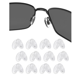 12 Pairs Replacement Nosepieces Nose Pads for Maui Jim Baby Beach MJ245/Kahuna MJ162/Kawika MJ257/Wiki Wiki MJ246; for Oakley Whisker/WireTap/Half Wire 2.0/Crosshair 2.0 OO4044/Crosshair 1.0 Sunglass