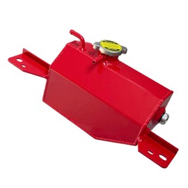 HCHCSPEED Aluminum Coolant Reservoir Expansion Overflow Tank with Cap Compatible with Infiniti Q50 2014-2015 3.5L 3.7L 21710-4GN0A Red