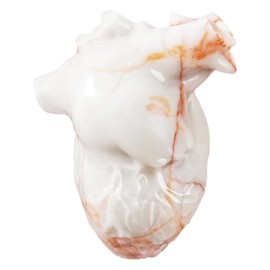 MiyouLuna 2.17" Red Network Jasper Heart Healing Crystal Hand-Carved Natural Stone Figurine Sculpture for Meditation, Stress Relief, Chakra Balancing, and Home Decor, Spiritual Gift for Women and Men