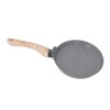Frying Pan Wood Handle Aluminum Alloy Cooking Skillet Fast Heating