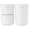 Brabantia Storage Pot Set of 3, White