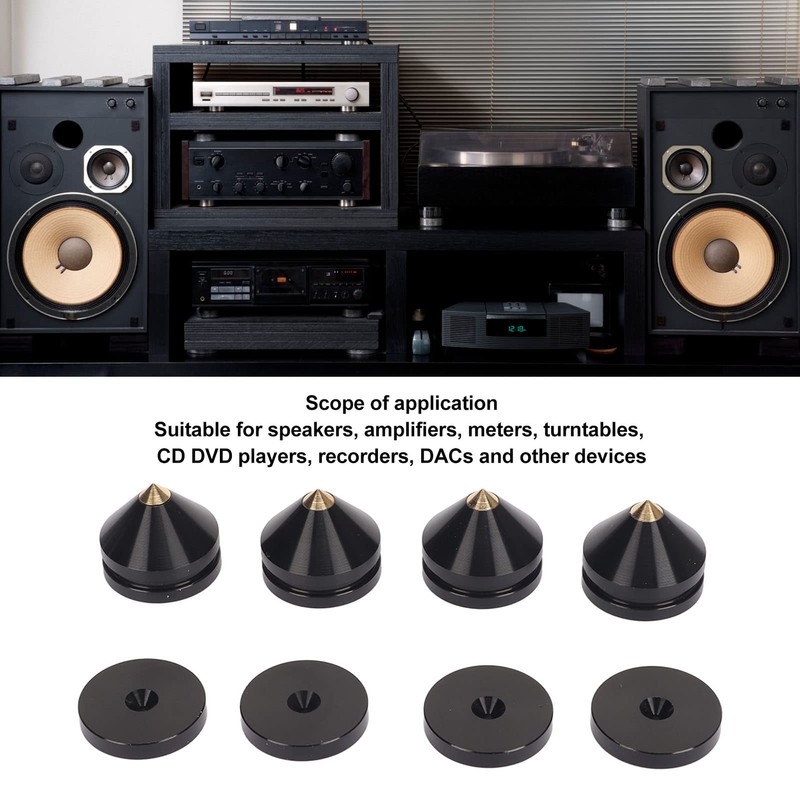 Aluminum Alloy Speaker Stands Shockproof Adjustable Isolation Feet for Turntable