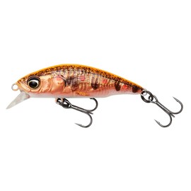Savage Gear 3D Sticklebait Twitch Wobbler, Size/Weight/Colour: 4.5 cm/4 g/Fluo Orange Copper