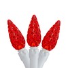 Northlight LED C6 Faceted Christmas Lights - Red - 22.5'