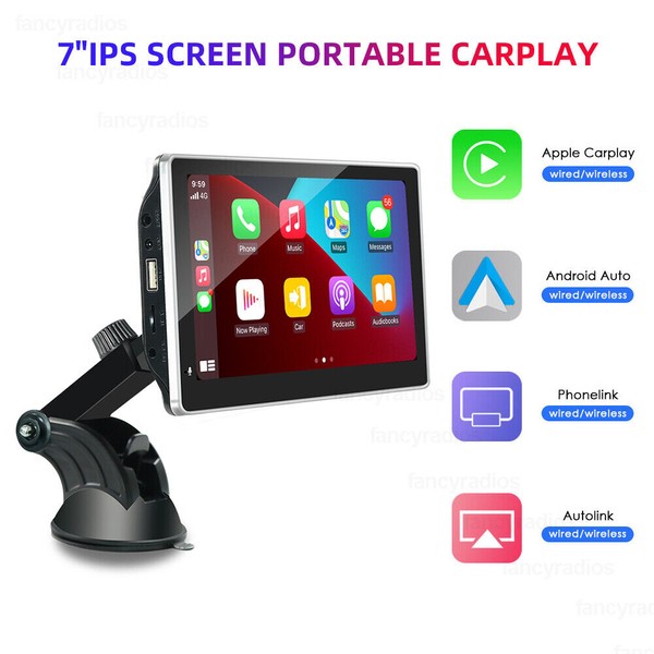 7 inch Car Radio Carplay Android Auto Bluetooth Portable Touch