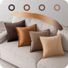 NOSTHEART Cushion Cover 45 x 45 cm, Brown, Set of