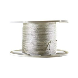 Wellington 1/8" Dia. x 1000' L White Solid Braided Nylon Cord - Case of: 1