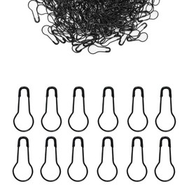 1000 pines de seguridad de metal de 22 mm para la ropa, pines de bombilla, pines de calabash para accesorios de bricolaje para el hogar (negro)