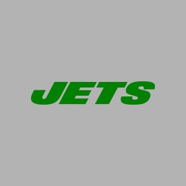 Unbranded New York Jets Vinyl Decal - White, 4"