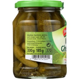 Hengstenberg Pickle Gherkins Mini, 12.5 oz ( Pack of 4)