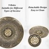 Round Shape Bronze Incense Burners, Incense Holder, Catcher 9‑hole Flower