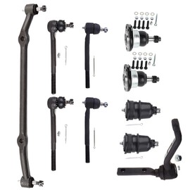 ASAPE 10 Pcs Suspension Kit - Fit 1978-1984 for Oldsmobile Cutlass Calais 1978-1981 for Pontiac LeMans, Include - Front Idler Arm Tie Rod End Lower Upper Ball Joint Center Link OE# K6145T K5208