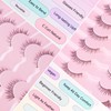 EVENTILL Natural Lashes Cat Eye Short Eyelashes Wispy 12MM False
