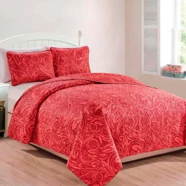 Tesso Edredon Matrimonial + Fundas Cubre Cama Ligero Odisea