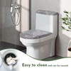 Darisoco Silver Toilet Lid Seat Cover & Toilet Tank Lid