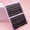 Mixed D Curl Cluster Lashes, 1 Box Individual False Eyelashes,
