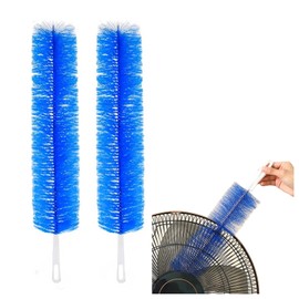 2 Pcs Zylphion Fan Cleaning Brush, Bendable Fan Cleaner Flexible Small Space Crevice Cleaning Tool Duster for Box Fan, Floor Fan, Stand Up Fan, Air Vent, Heater Vent, Car Interior