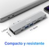 Adaptador USB C 7 en 1 Hub Multipuerto con HDMI