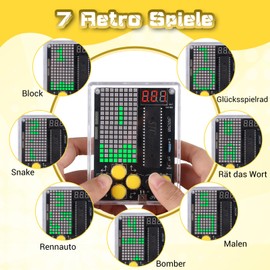 BANRIA DIY Lötprojekt Kit, 7-in-1 Mehrfunktions Elektronik Spiel Kit mit verstellbaren Schwierigkeitsstufen und Pause-Funktion, ideal für STEM-Bildung an Hochschulen und in der Highschool