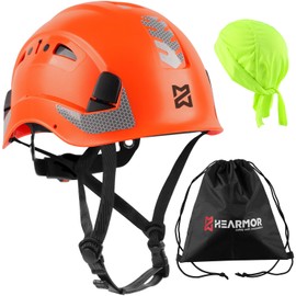 HEARMOR Height Work Industrial Helmet Adult Construction Helmet ABS Protective Helmet Certification EN12492 Passed EN397 Shock Absorption and Penetration Resistance Test Construction Worker Helmet