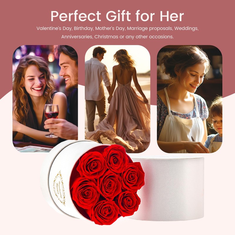 Beaulasting Long Lasting Preserved Roses in a Box Last a