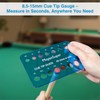 MoyanSuper Cue Tip Gauge for Billiards, Measures 8.5mm–15mm Plastic Cue