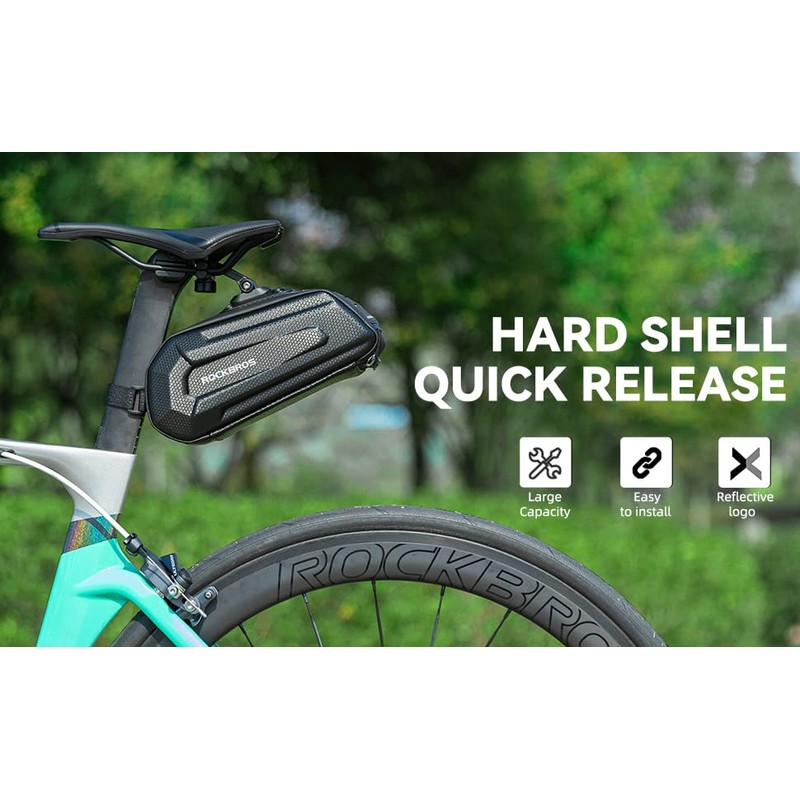 ROCKBROS Bike Saddle Bag Bicycle Saddle Bag Under Seat 3D