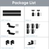 JUBEST 5FT Box Rail Exterior Barn Door Hardware Kit, Heavy-Duty