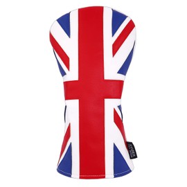 SHABIER United Kingdom Flag Golf Head Cover Golf Wood Club Headcover Driver Cover (The Union Jack)