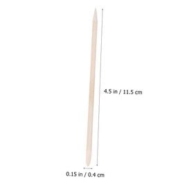 VICASKY 50pcs Manicure Sticker Cuticle Remover Stick Orange Sticks Nail Art Tools