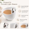 Divided Ceramic Tea Cup for Loose Leaf Tea & Drip