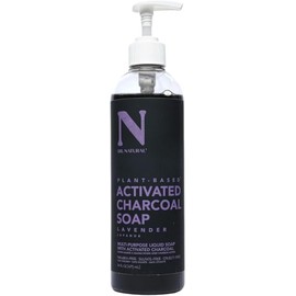 Dr. Natural Jabón Liquido Facial y para Cuerpo con Carbón Activado  Exfoliante Corporal y Facial  Natural, Vegano y Orgánico  Hecho de Plantas Con