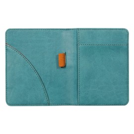 Rhodia Rhodiarama 211004C Folder for Notebooks or Notebooks N°11, for DIN A7 (7.4 x 10.5 cm) 9.5 x 12.5 cm, Elegant and Practical, Peacock Green, Pack of 1