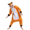 WOTOGOLD Animal Cosplay Costume New Fox Unisex Adult Pajamas Orange