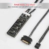 ZORZA 1Pcs 9Pin USB Header Splitter with SATA Power Practical