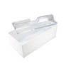 Homey Plastic Industrial Medium Paper Towel Case, White, Reinforced Body