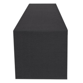 Table Runner for Upto 6 Seater Dining - 33 x 183 cm Poly Cotton Ribbed Indian Ethnic Handmade Woven Decorative Cloth for Home and Kitchen Dining Table - Charcoal Grey