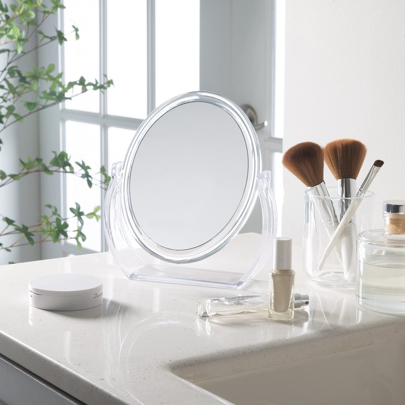 Bath Bliss Double-Sided Free-Standing Swivel Vanity Mirror | Regular &